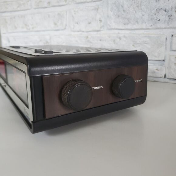 70s Sears Roebuck Dual Digital Alarm Clock AM/FM Radio #23870 Retro Tested Works - Picture 4 of 12